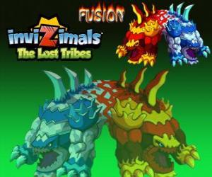 Puzzle Fusion. Invizimals The Lost Tribes. Πολύ σπάνια πλάσμα που γεννήθηκε από την Ένωση των δύο αντίθετο, θερμότητας και κρύο